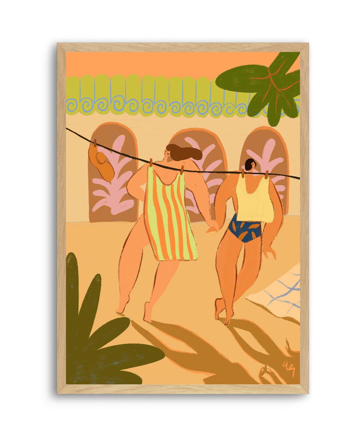 Laundry Day by Arty Guava | Art Print from Olive et Oriel where you can shop wallpaper and artworks online