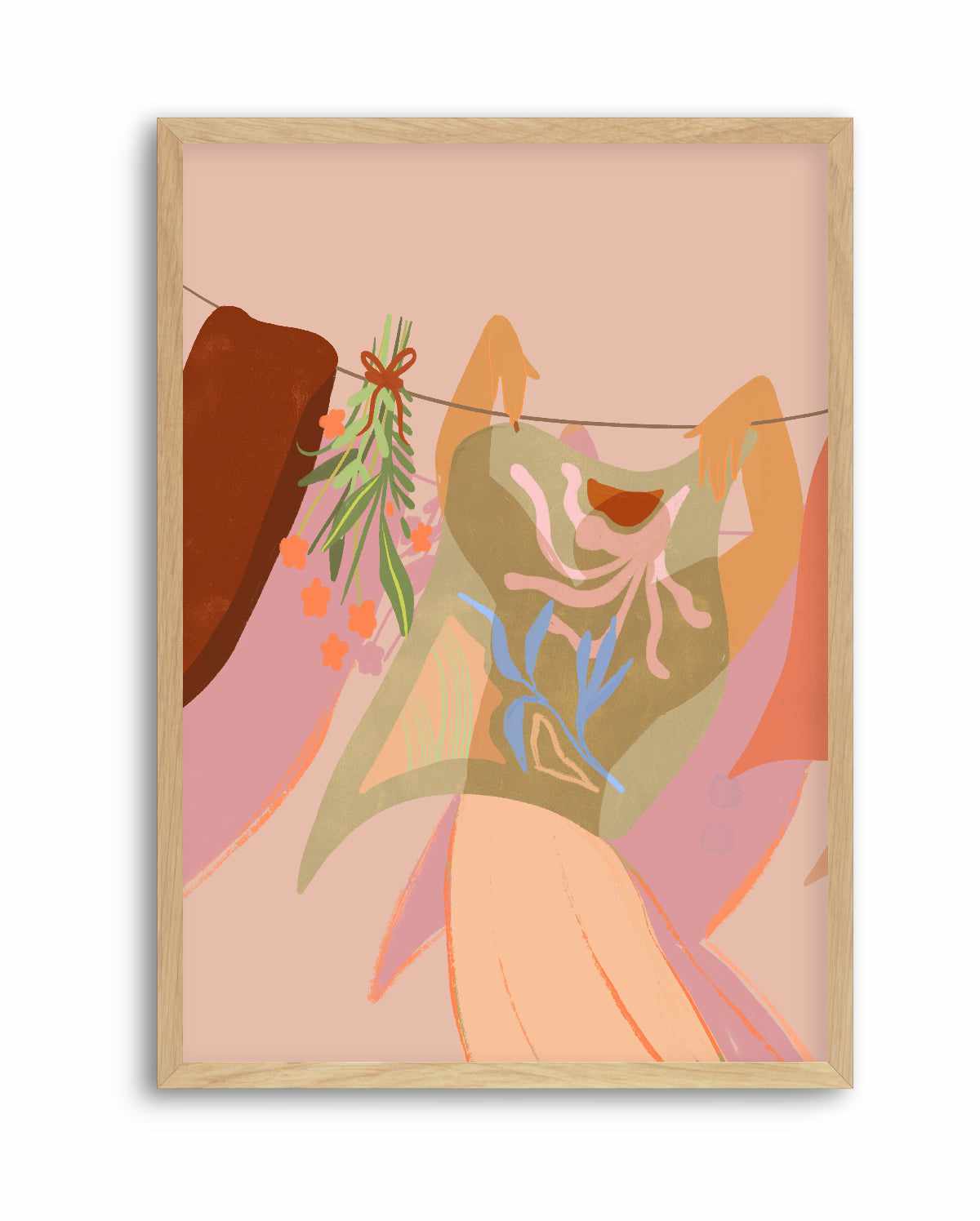 LaundryDay by Arty Guava | Art Print from Olive et Oriel where you can shop wallpaper and artworks online