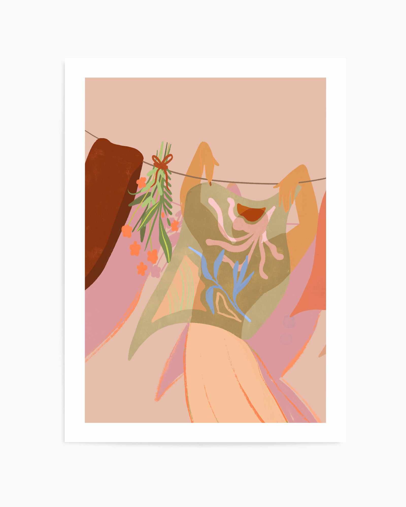 LaundryDay by Arty Guava | Art Print from Olive et Oriel where you can shop wallpaper and artworks online