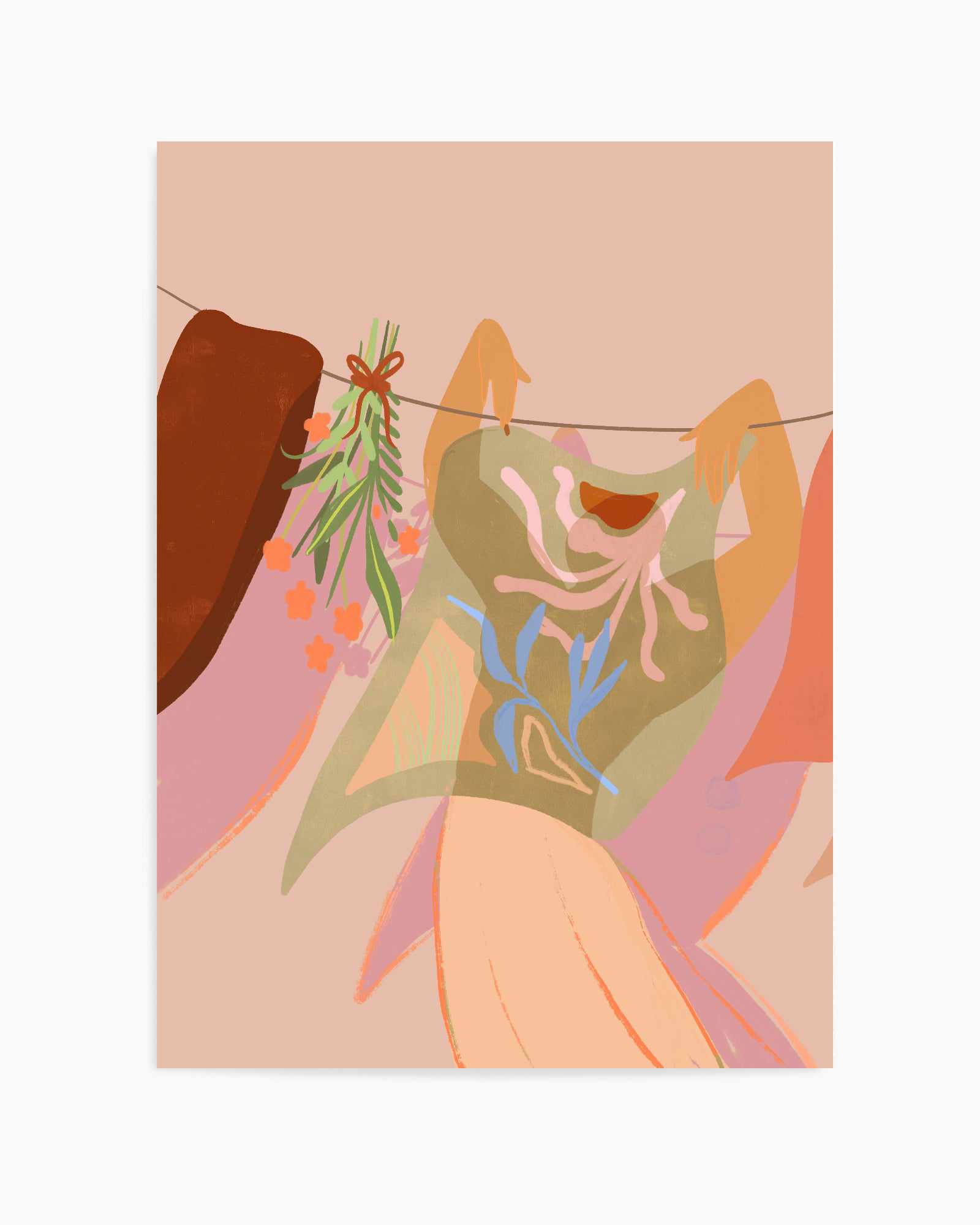 LaundryDay by Arty Guava | Art Print from Olive et Oriel where you can shop wallpaper and artworks online