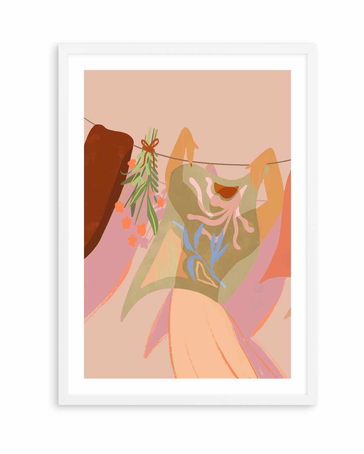 LaundryDay by Arty Guava | Art Print from Olive et Oriel where you can shop wallpaper and artworks online