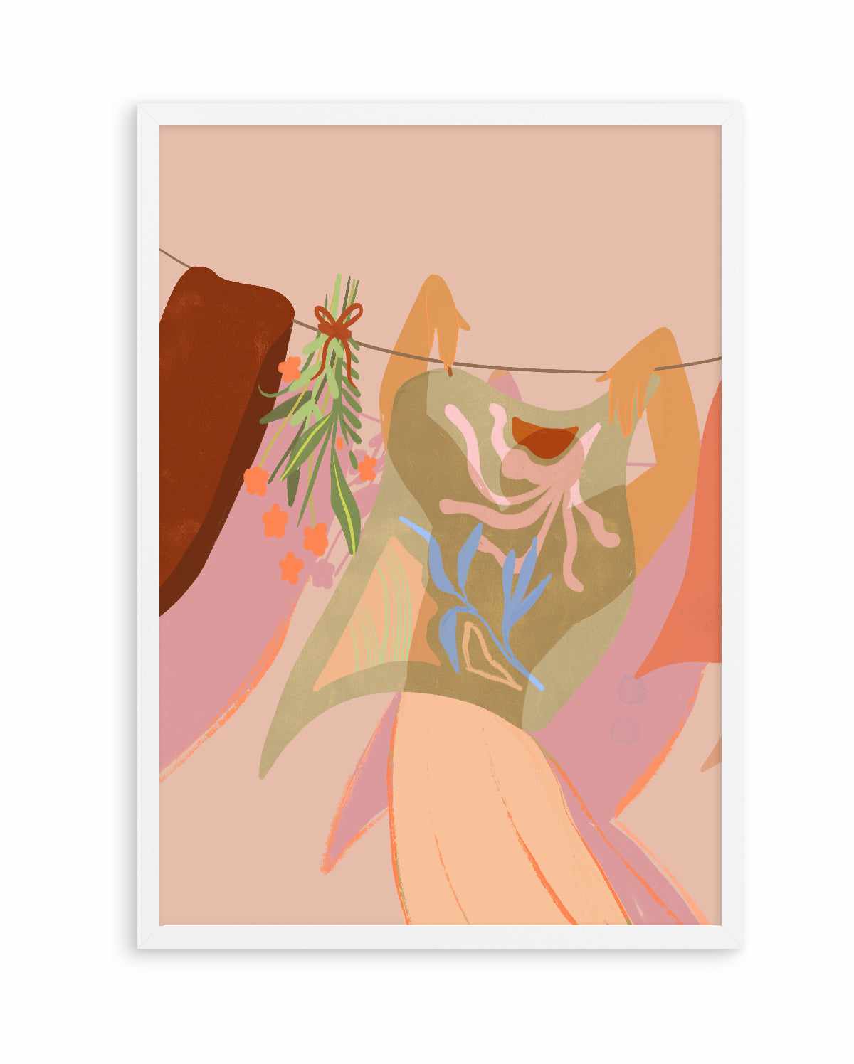 LaundryDay by Arty Guava | Art Print from Olive et Oriel where you can shop wallpaper and artworks online