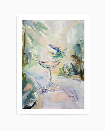 Lavender Gin Gimlet | Art Print from Olive et Oriel where you can shop wallpaper and artworks online