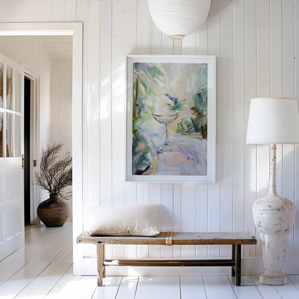 Lavender Gin Gimlet Art Print Olive et Oriel