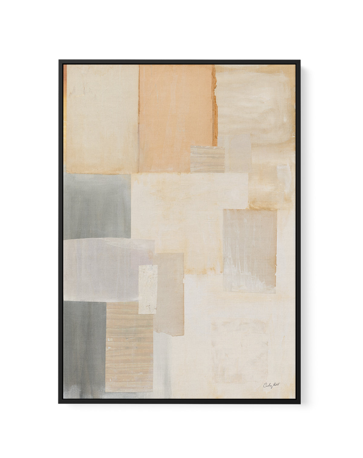 Layered by Courtney Prahl | Framed Canvas Art Print