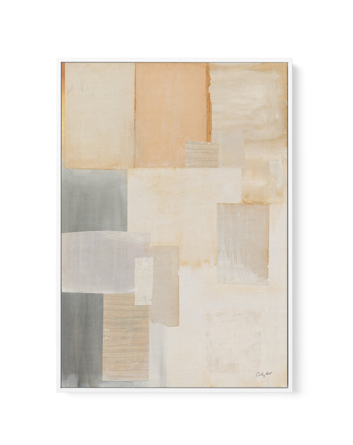 Layered by Courtney Prahl | Framed Canvas Art Print