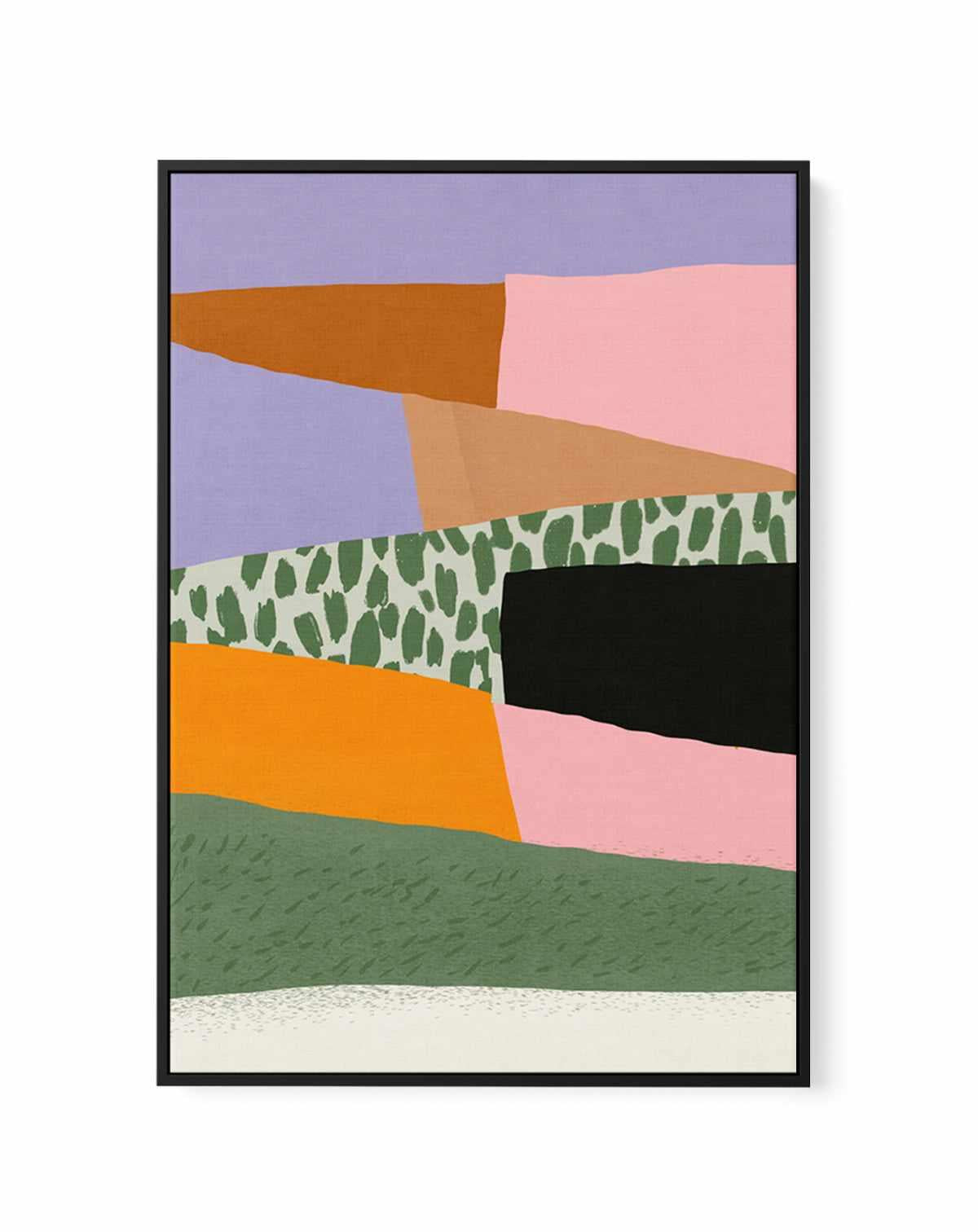 Layered Harmony by Little Dean | Framed Canvas Art Print from Olive et Oriel where you can shop wallpaper and artworks online
