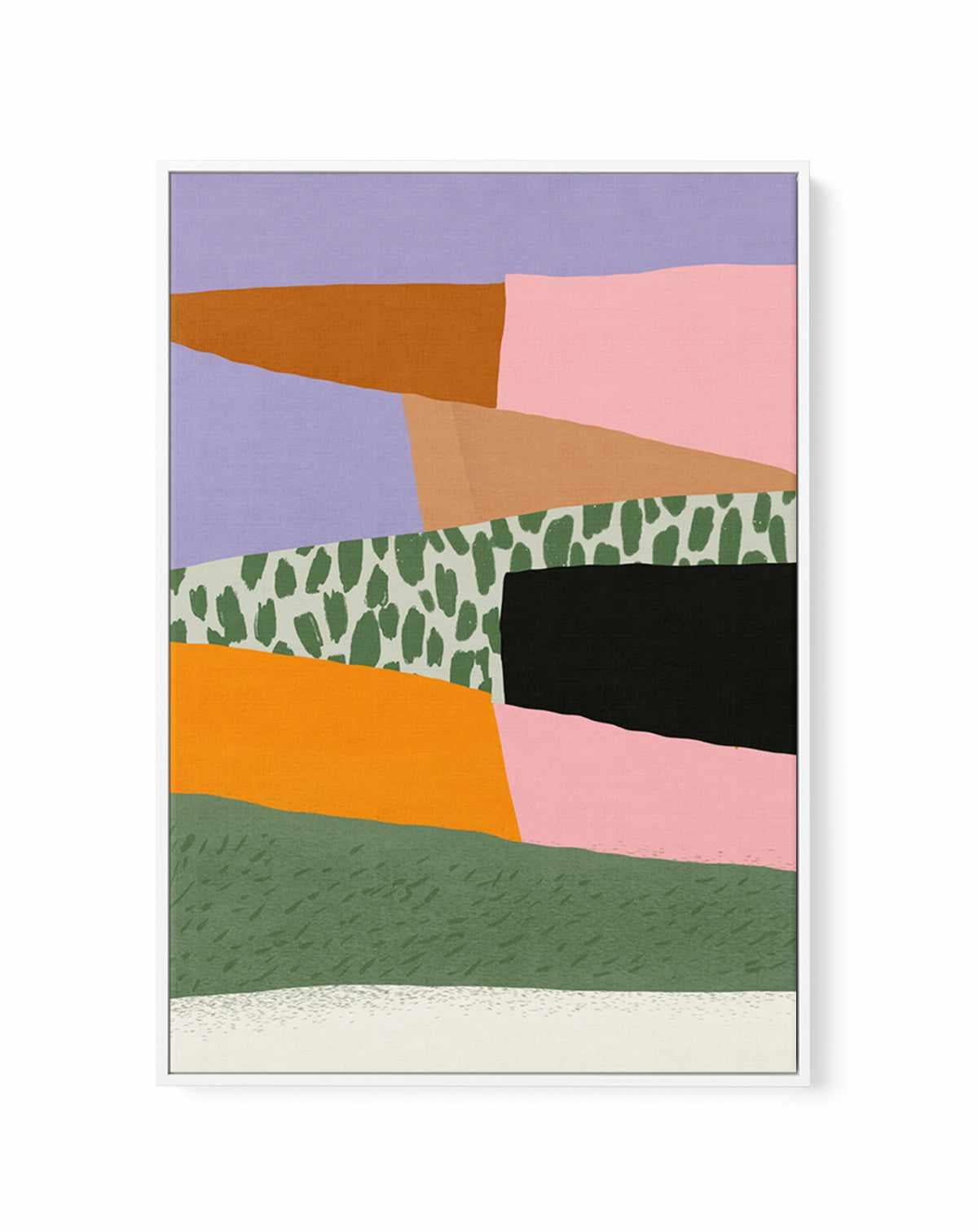 Layered Harmony by Little Dean | Framed Canvas Art Print from Olive et Oriel where you can shop wallpaper and artworks online