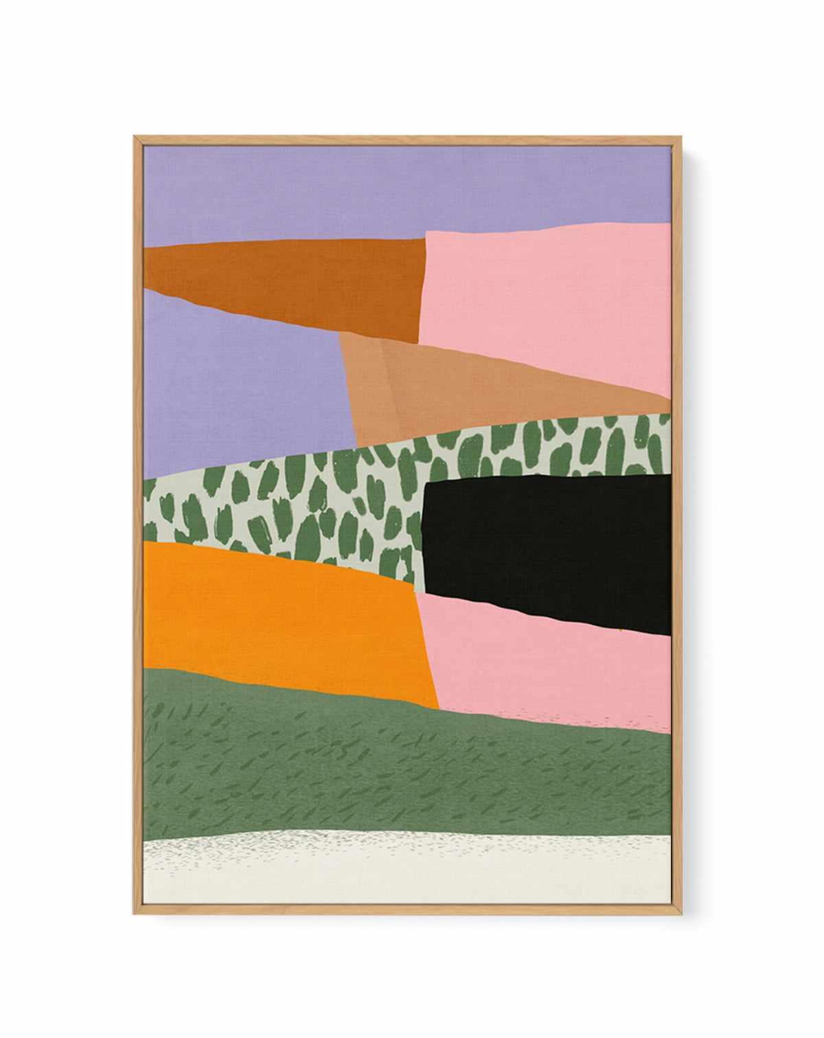 Layered Harmony by Little Dean | Framed Canvas Art Print from Olive et Oriel where you can shop wallpaper and artworks online