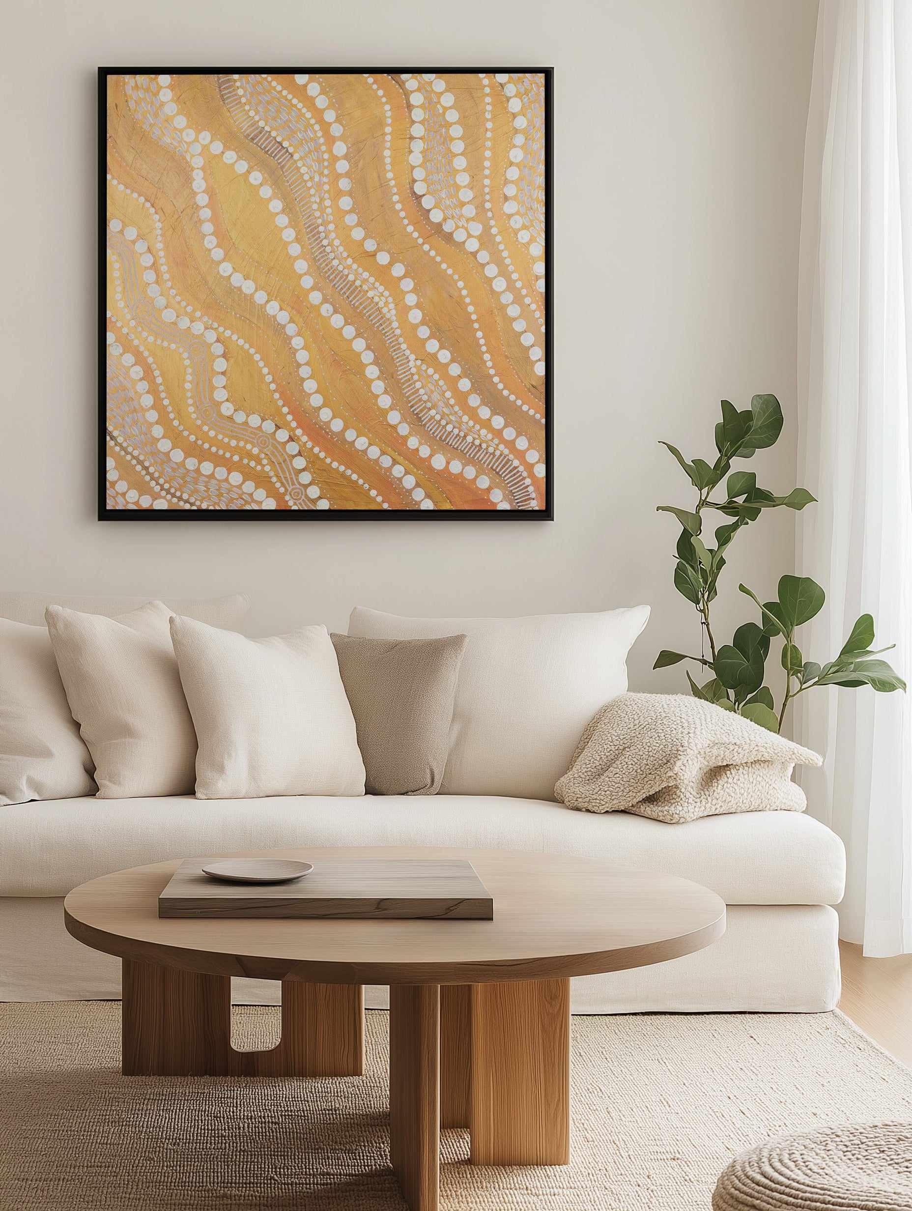 Layers by Mariah Sweetman | Framed Canvas Art Print