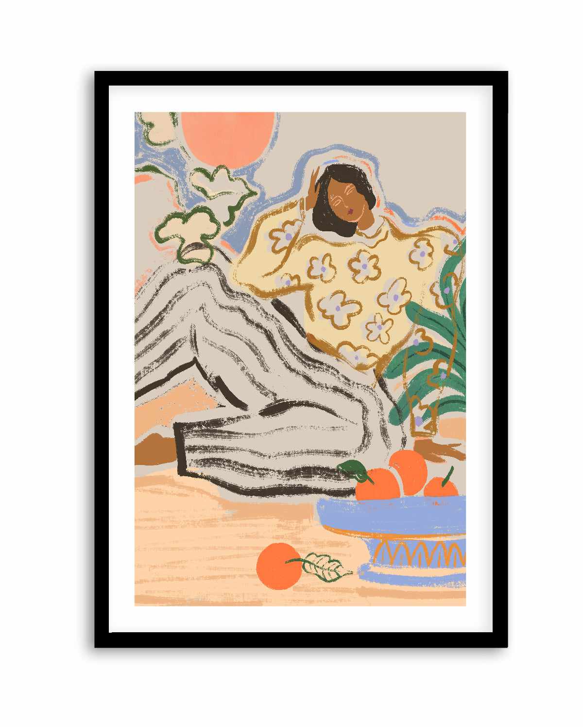 Lazy Day by Arty Guava | Art Print from Olive et Oriel where you can shop wallpaper and artworks online