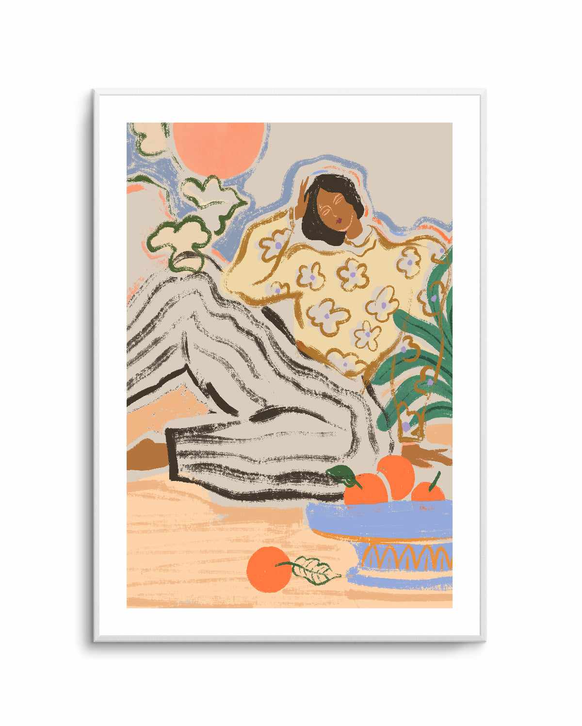 Lazy Day by Arty Guava | Art Print from Olive et Oriel where you can shop wallpaper and artworks online
