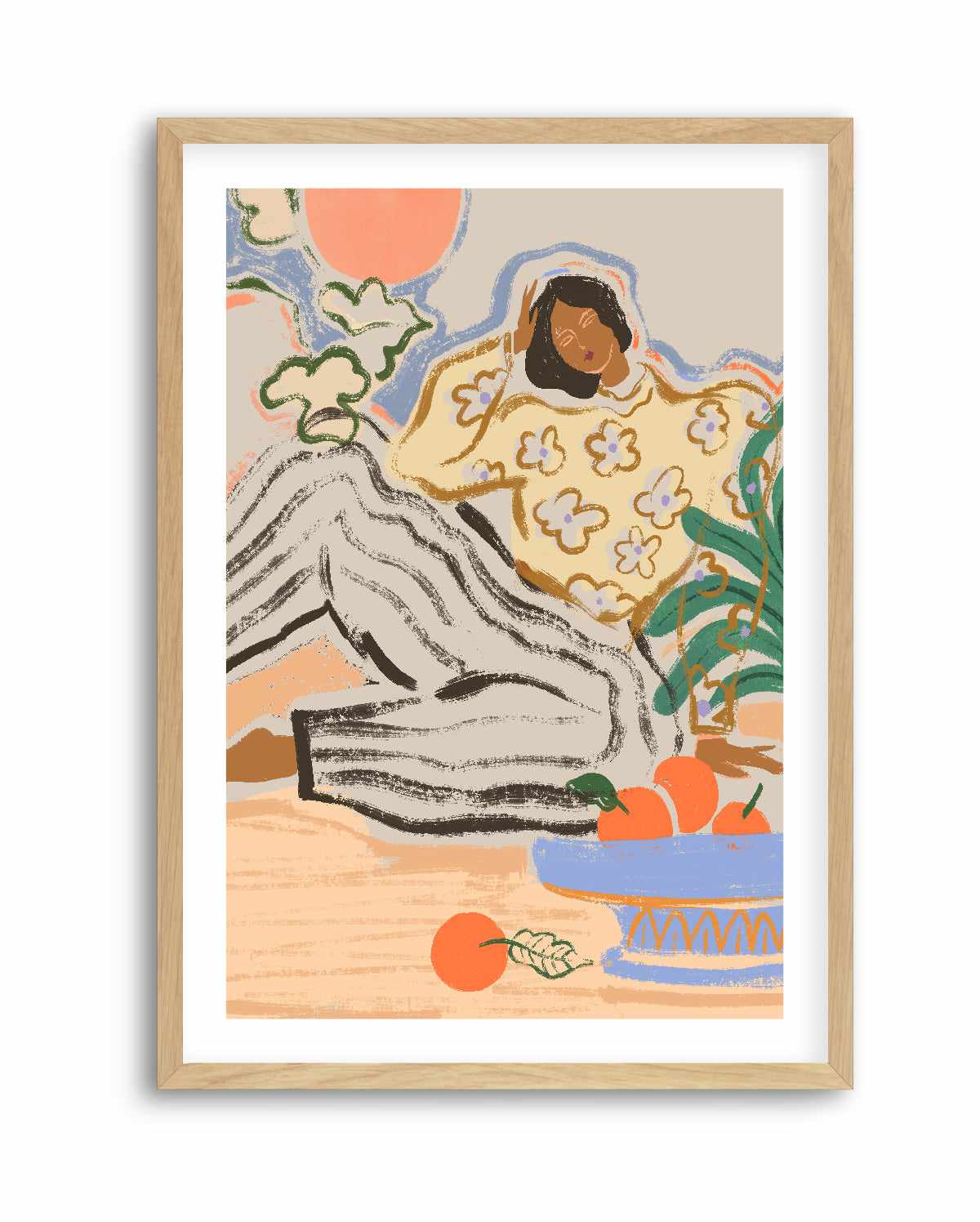 Lazy Day by Arty Guava | Art Print from Olive et Oriel where you can shop wallpaper and artworks online