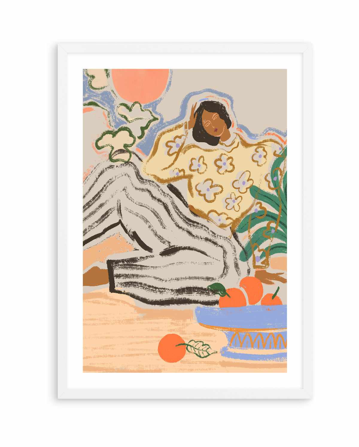 Lazy Day by Arty Guava | Art Print from Olive et Oriel where you can shop wallpaper and artworks online