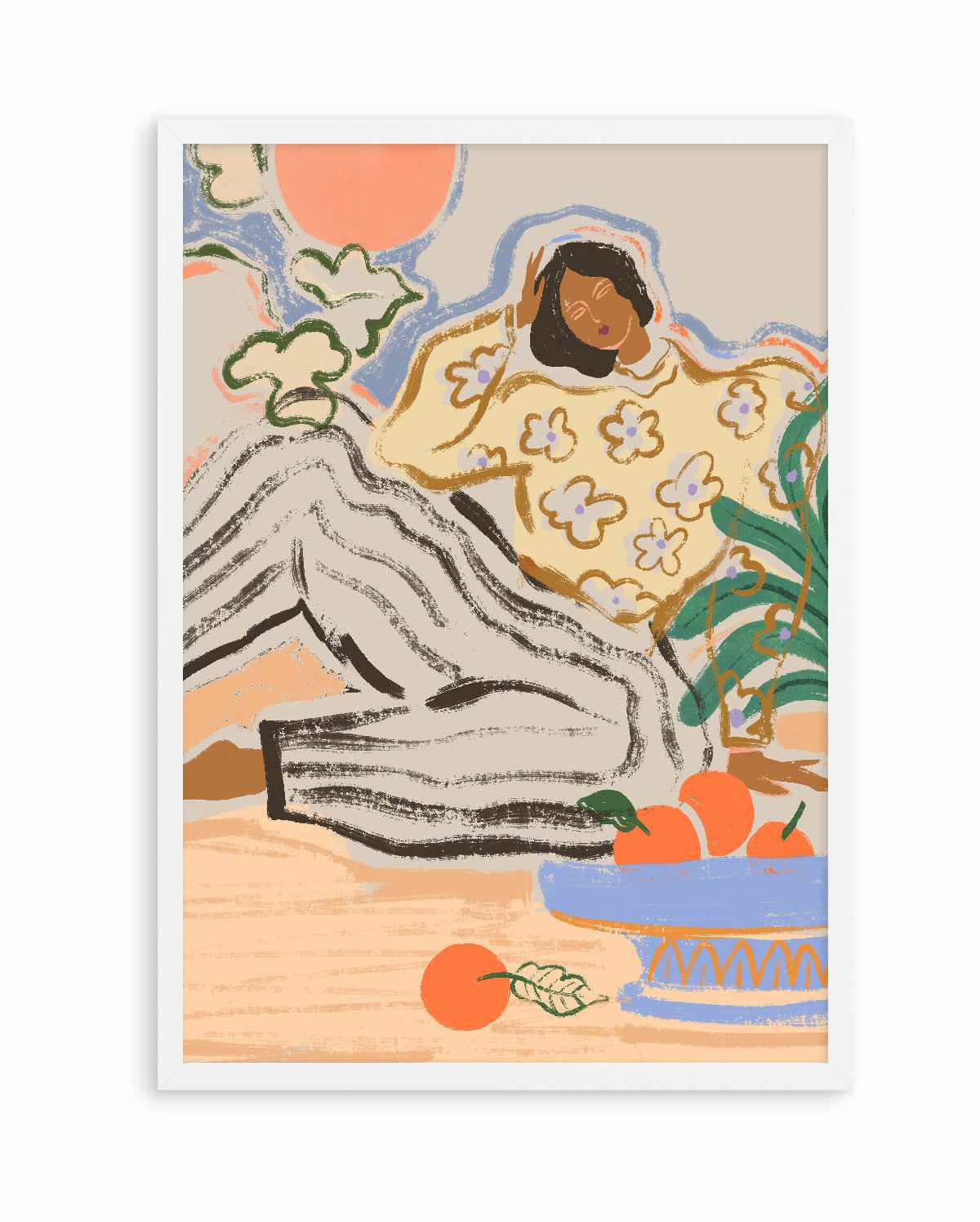 Lazy Day by Arty Guava | Art Print from Olive et Oriel where you can shop wallpaper and artworks online