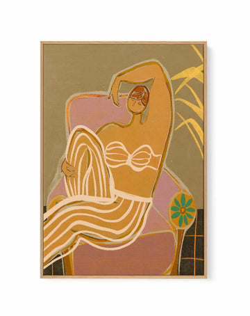 Lazy Weekend by Arty Guava | Framed Canvas Art Print from Olive et Oriel where you can shop wallpaper and artworks online