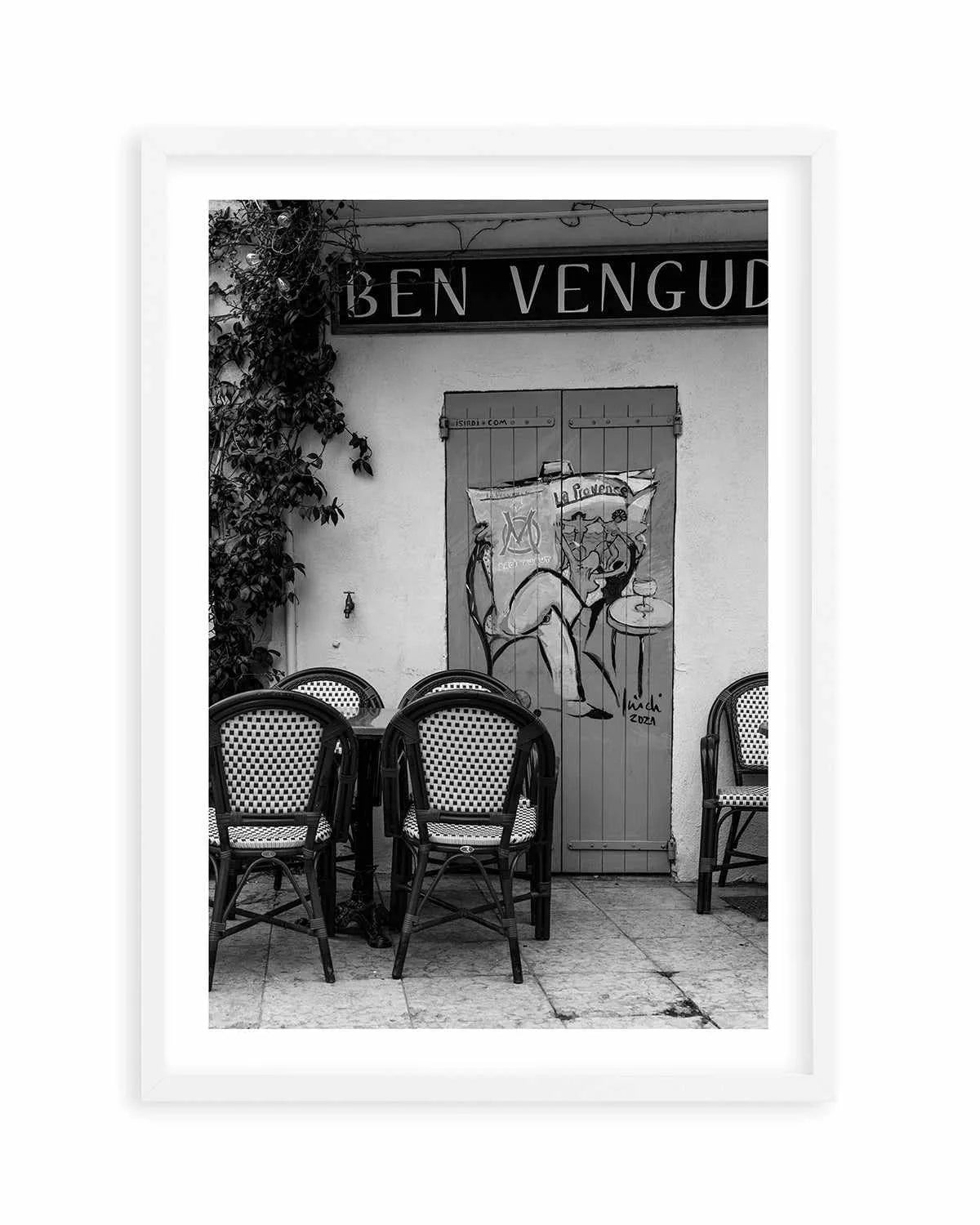 Le Cafe Provence by Jovani Demetrie Art Print from Olive et Oriel where you can shop wallpaper and artworks online