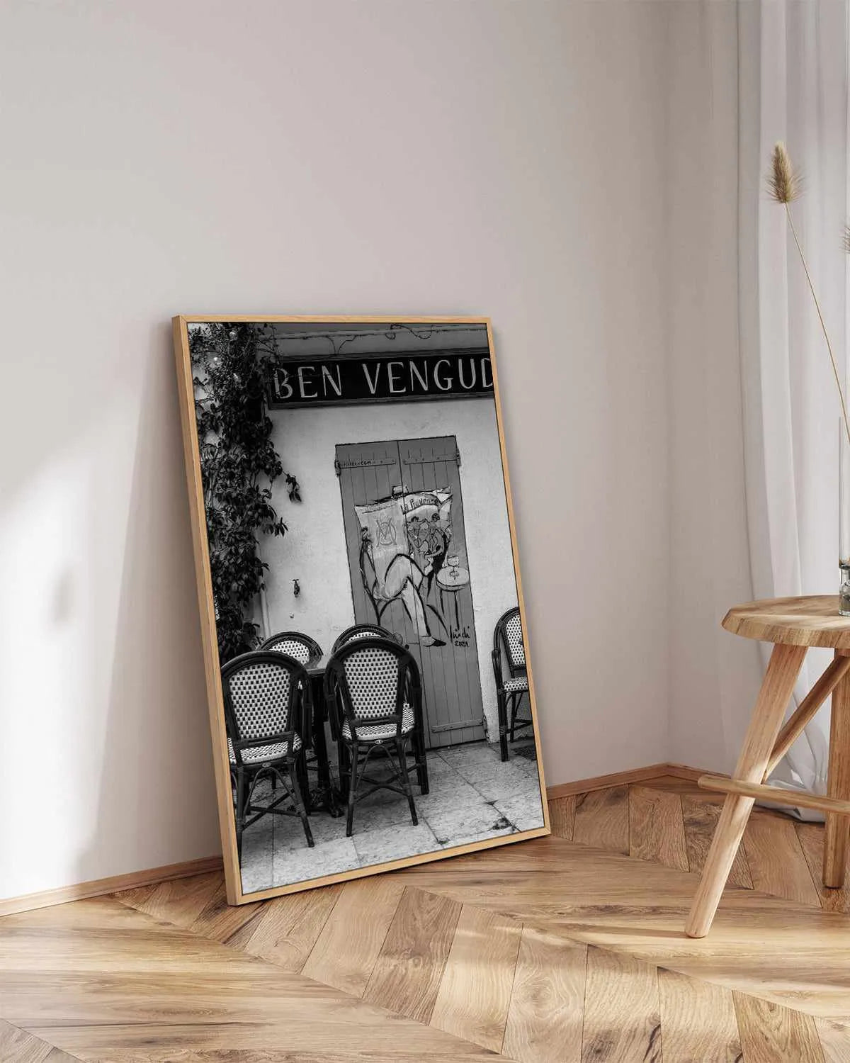 Le Cafe Provence by Jovani Demetrie | Framed Canvas Art Print from Olive et Oriel where you can shop wallpaper and artworks online