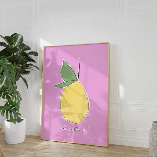 Le Citron By Uplusmestudio | Art Print