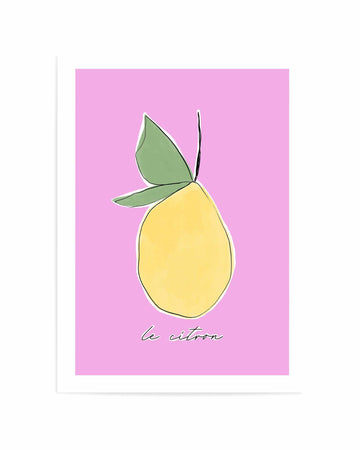 Le Citron By Uplusmestudio | Art Print from Olive et Oriel where you can shop wallpaper and artworks online