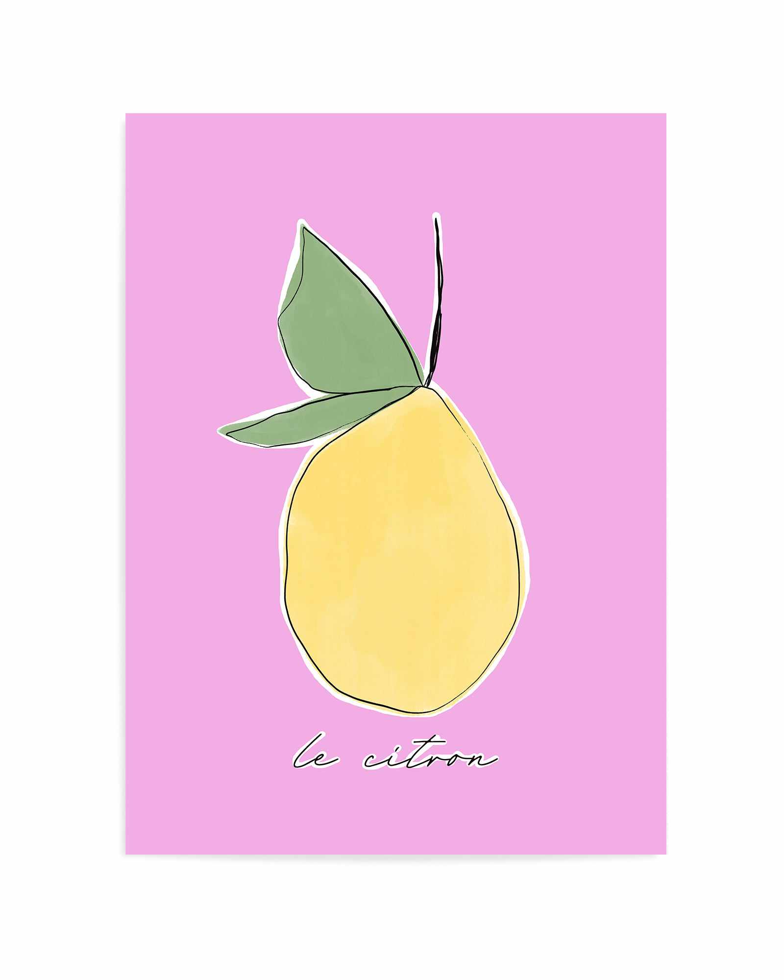 Le Citron By Uplusmestudio | Art Print