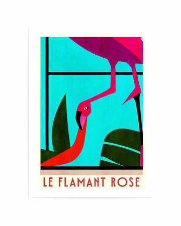 Le Flamant Rosel By Bo Anderson | Art Print from Olive et Oriel where you can shop wallpaper and artworks online