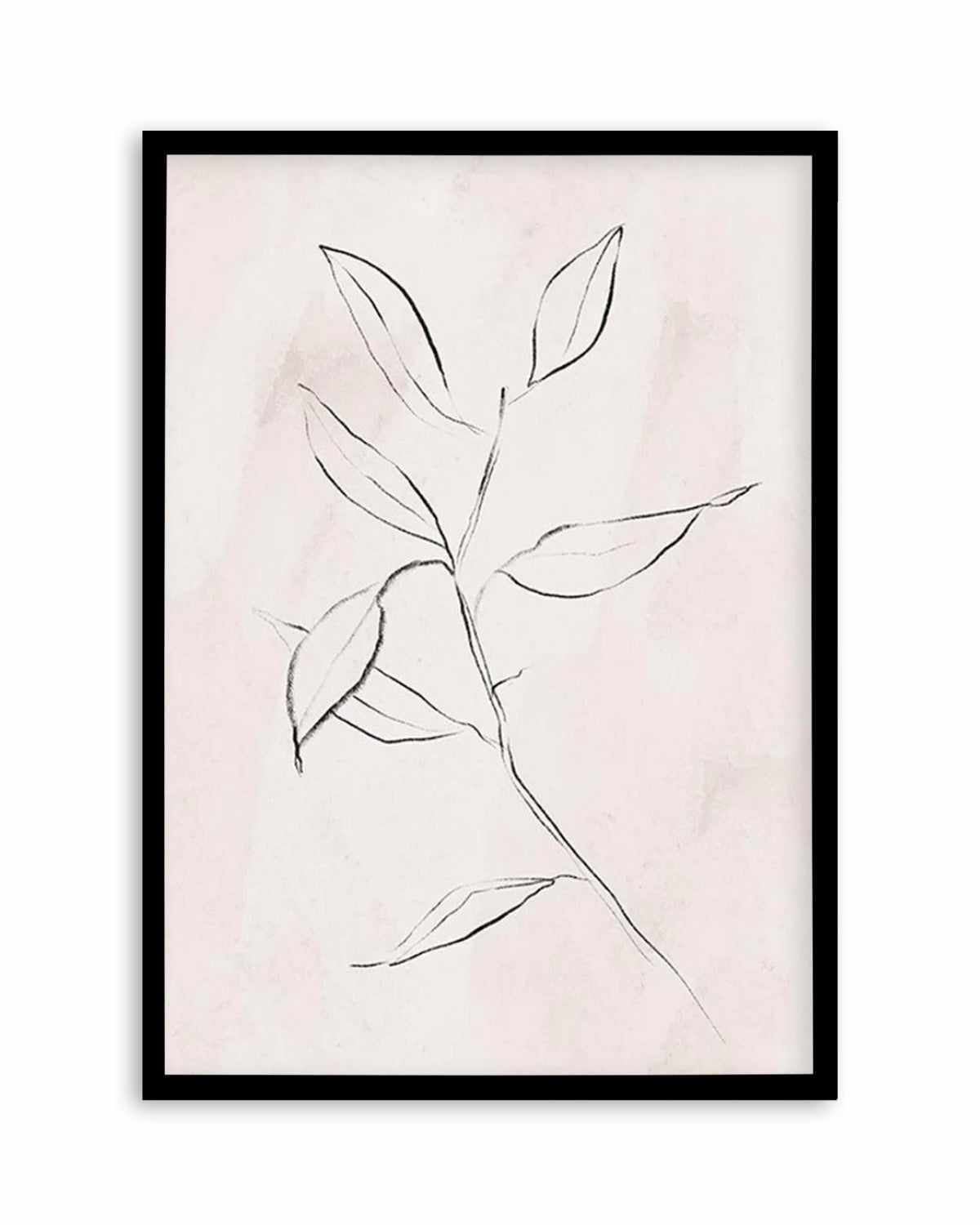 Le Jardin in Charcoal I Art Print