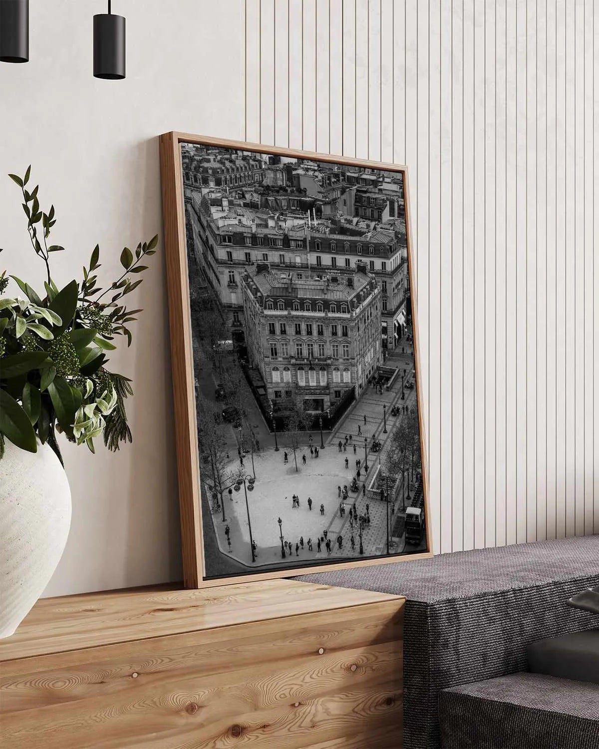 Le Paris Corner by Jovani Demetrie | Framed Canvas Art Print from Olive et Oriel where you can shop wallpaper and artworks online