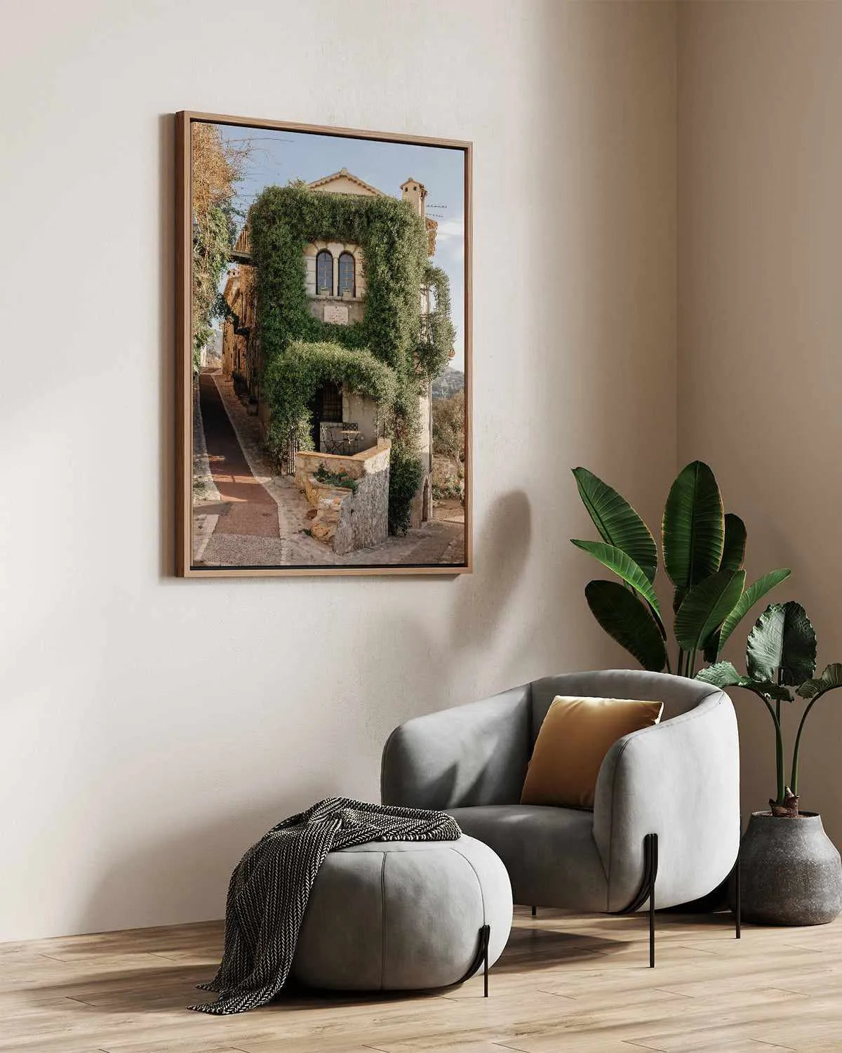 Le Poet Provence by Jovani Demetrie | Framed Canvas Art Print from Olive et Oriel where you can shop wallpaper and artworks online