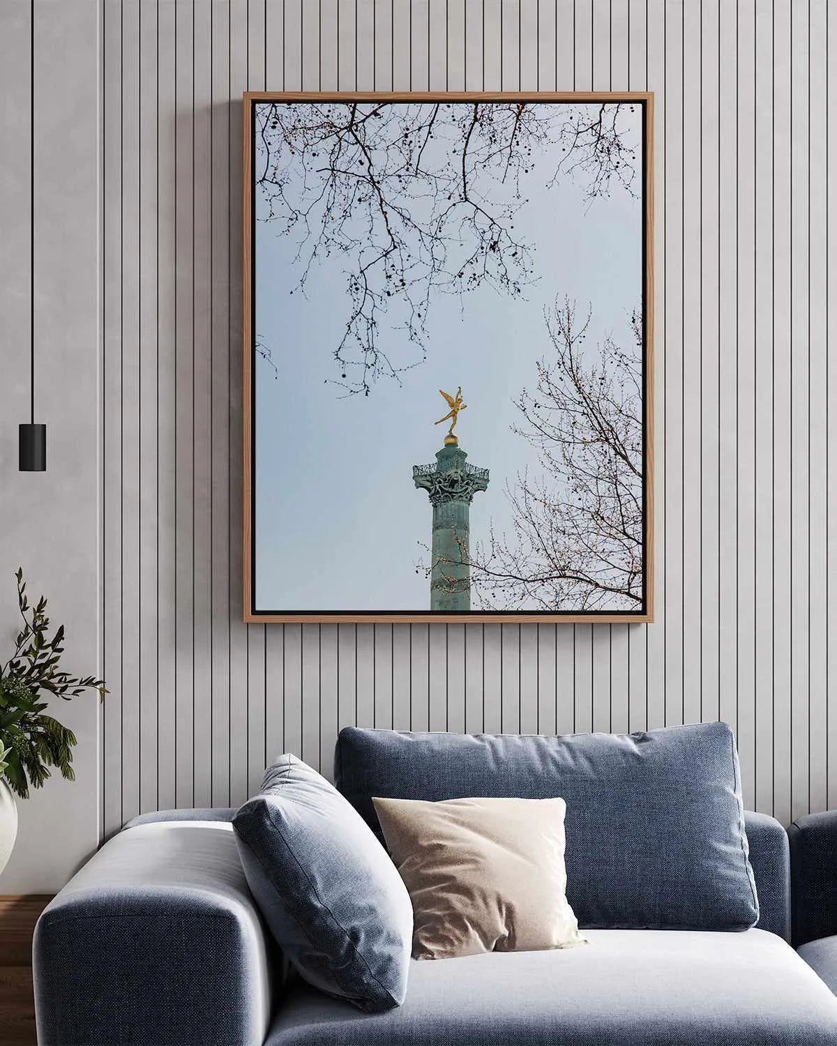 Le Pole by Jovani Demetrie | Framed Canvas Art Print from Olive et Oriel where you can shop wallpaper and artworks online