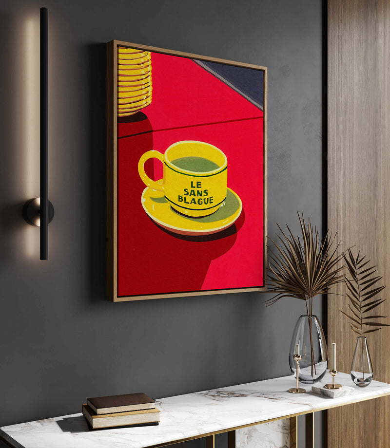 Le Sans Blague By Studio Mandariini | Framed Canvas Art Print from Olive et Oriel where you can shop wallpaper and artworks online