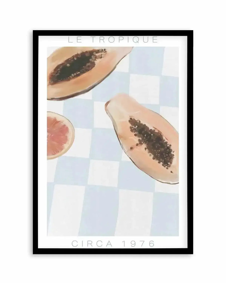 Le Tropique | Blue Art Print from Olive et Oriel where you can shop wallpaper and artworks online
