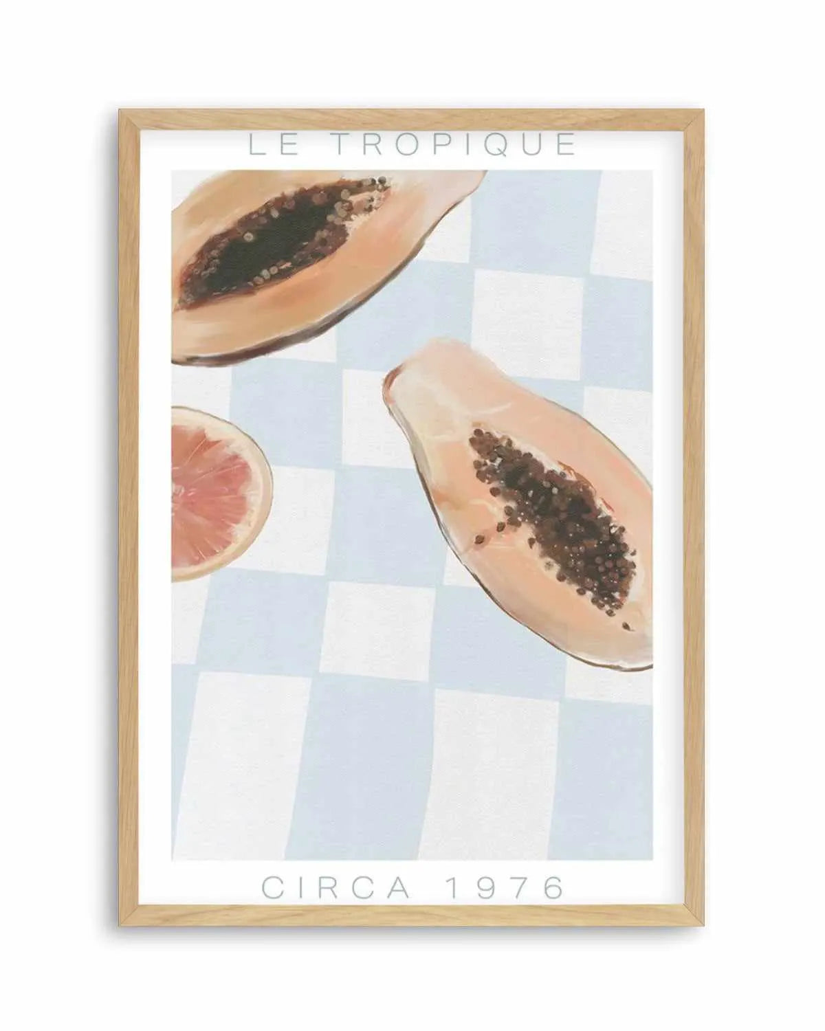 Le Tropique | Blue Art Print from Olive et Oriel where you can shop wallpaper and artworks online