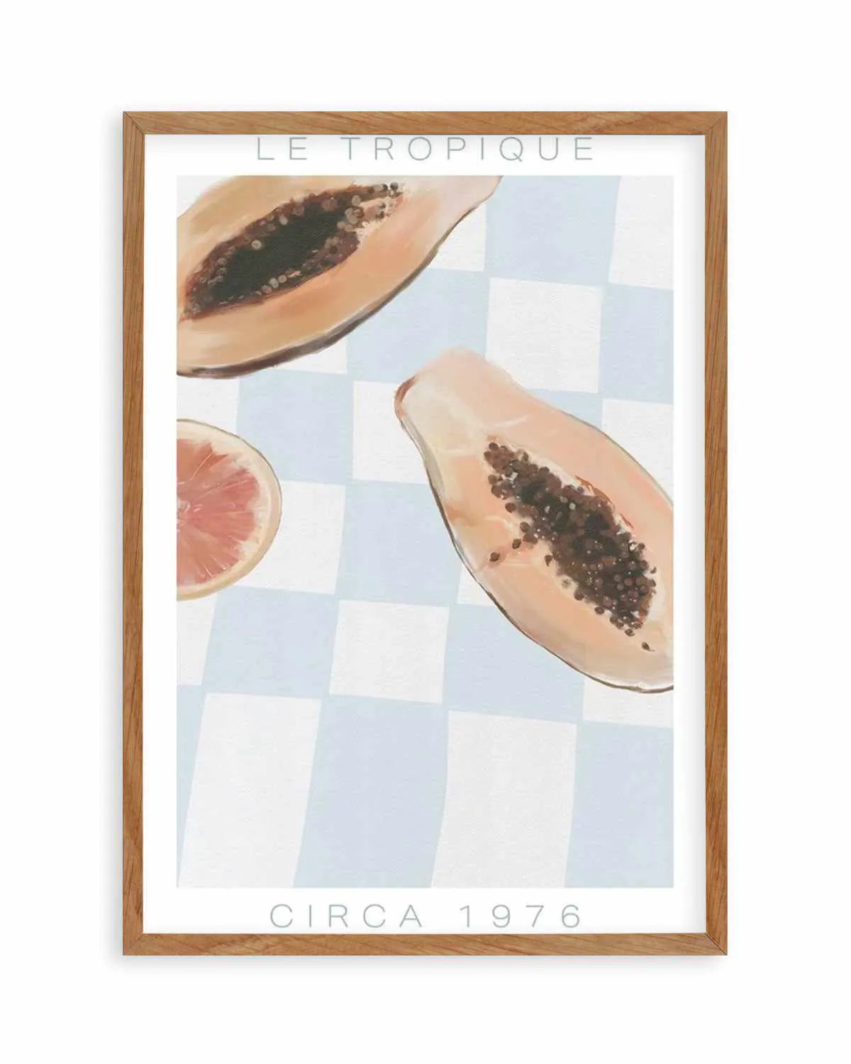 Le Tropique | Blue Art Print from Olive et Oriel where you can shop wallpaper and artworks online