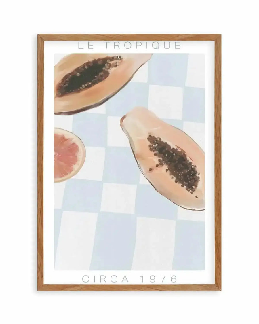 Le Tropique | Blue Art Print from Olive et Oriel where you can shop wallpaper and artworks online