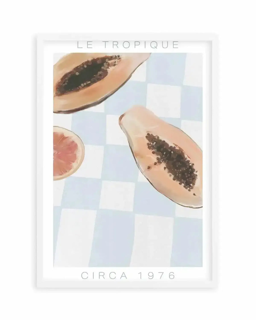 Le Tropique | Blue Art Print from Olive et Oriel where you can shop wallpaper and artworks online