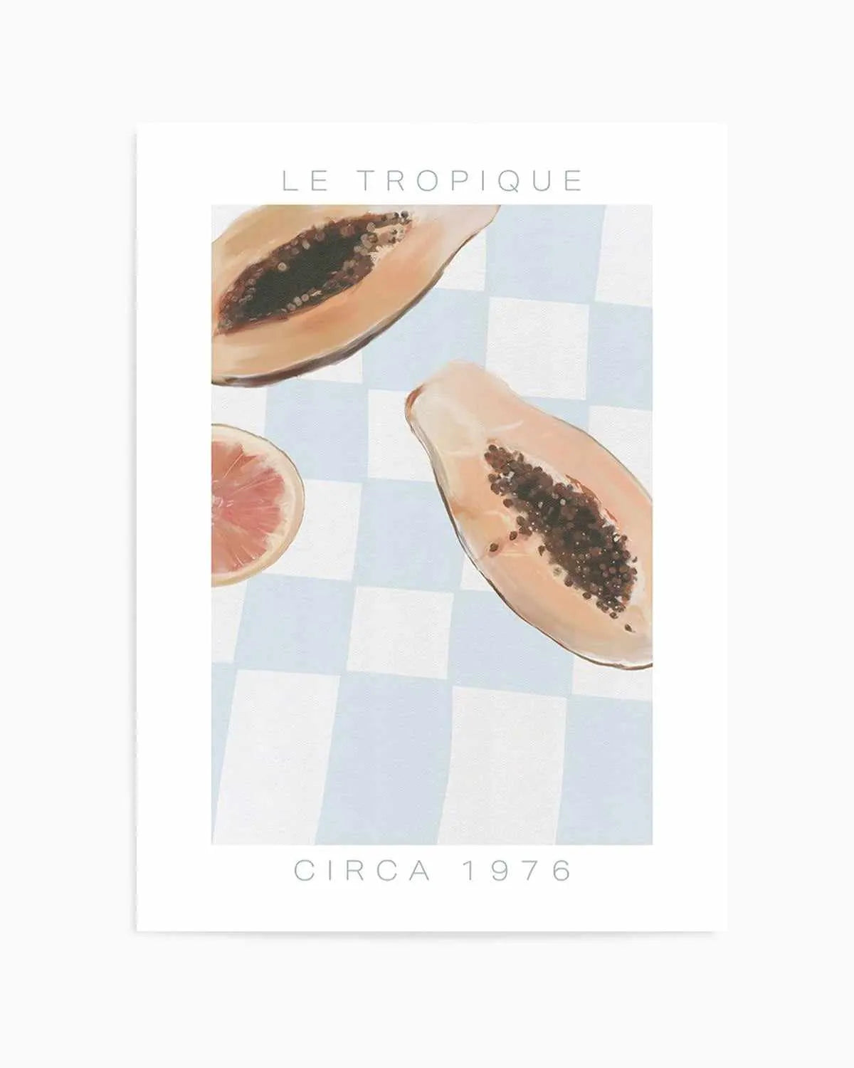 Le Tropique | Blue Art Print from Olive et Oriel where you can shop wallpaper and artworks online