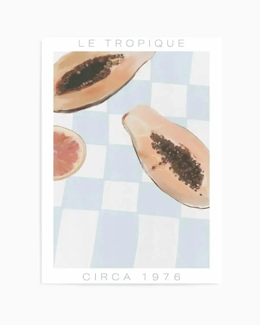 Le Tropique | Blue Art Print from Olive et Oriel where you can shop wallpaper and artworks online