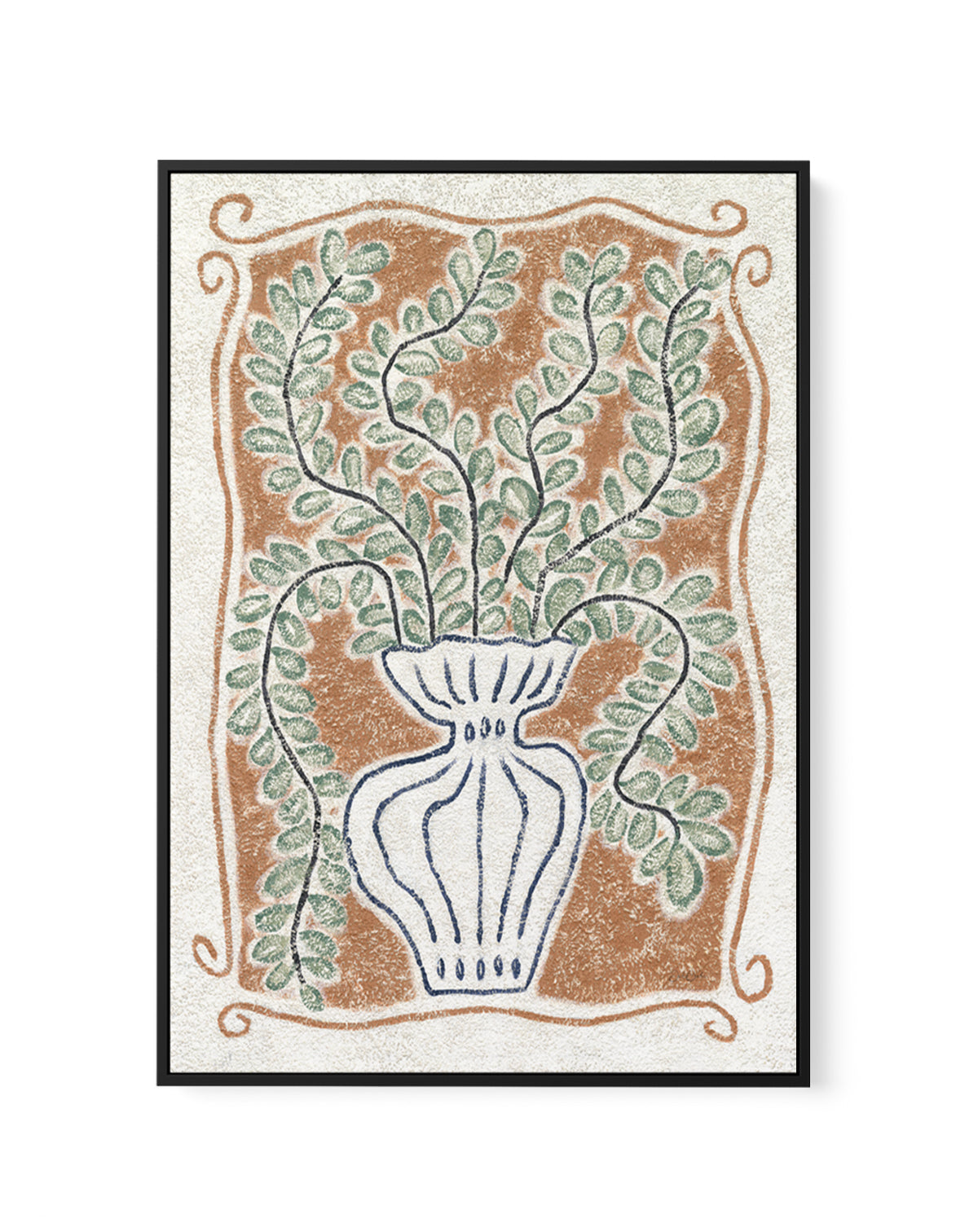 Le Vase by Julie Celina | Framed Canvas Art Print from Olive et Oriel where you can shop wallpaper and artworks online