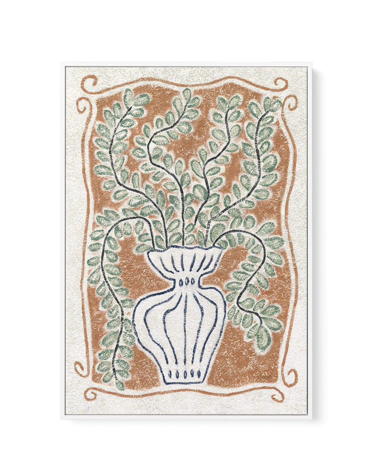 Le Vase by Julie Celina | Framed Canvas Art Print from Olive et Oriel where you can shop wallpaper and artworks online