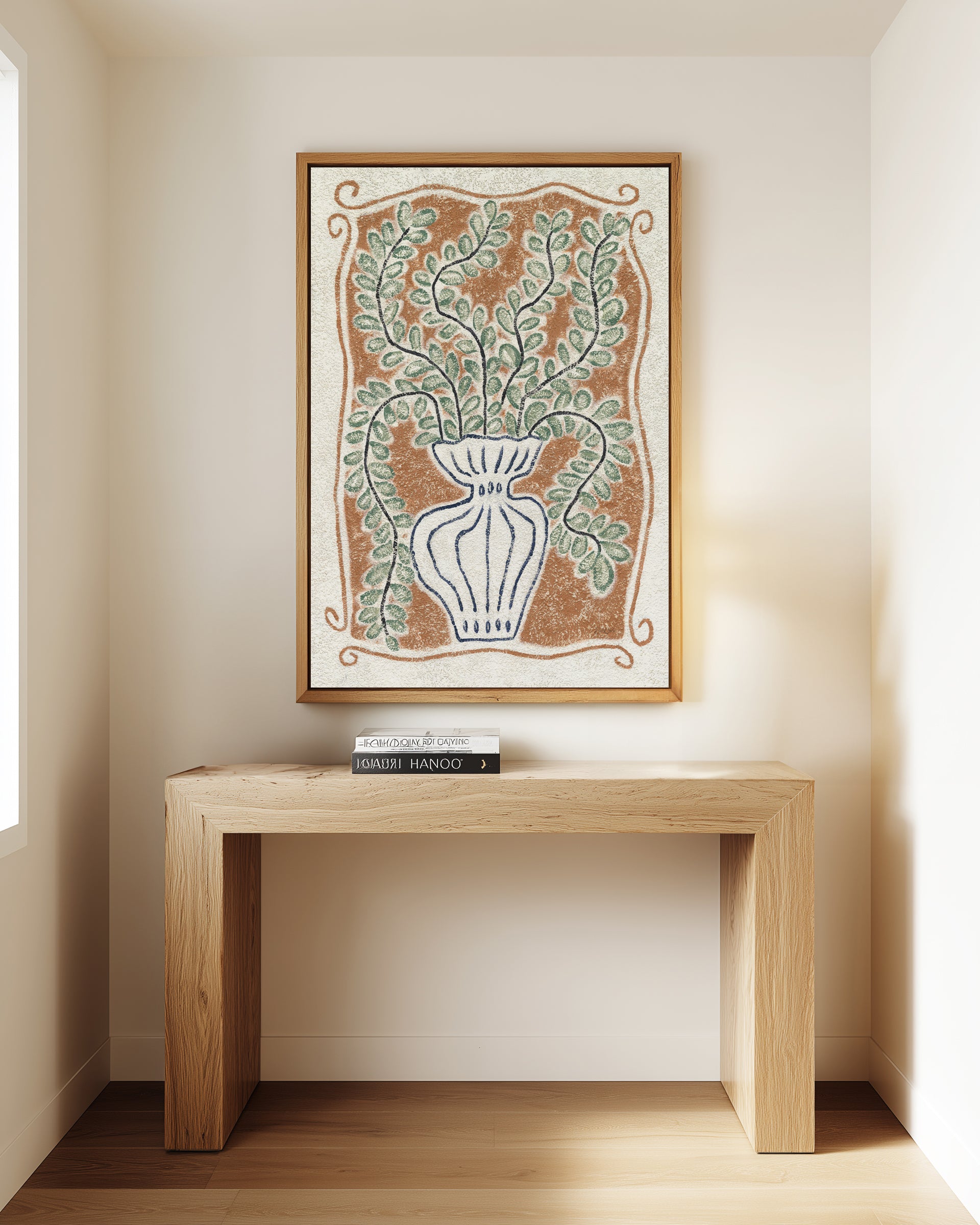 Le Vase by Julie Celina | Framed Canvas Art Print from Olive et Oriel where you can shop wallpaper and artworks online