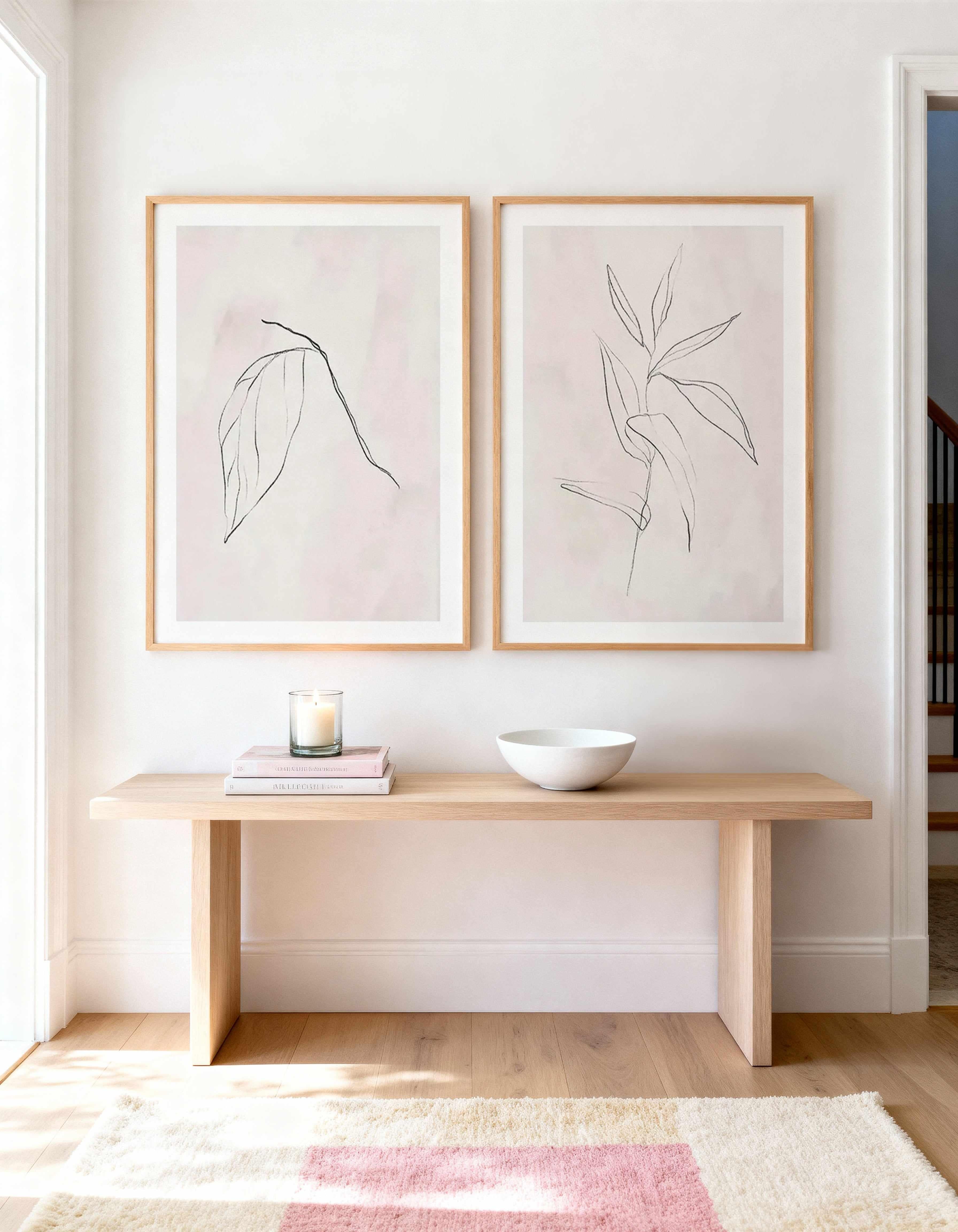 Le Jardin in Charcoal II & III Art Print Set of 2 | Matching Wall Art from Olive et Oriel where you can shop wallpaper and artworks online