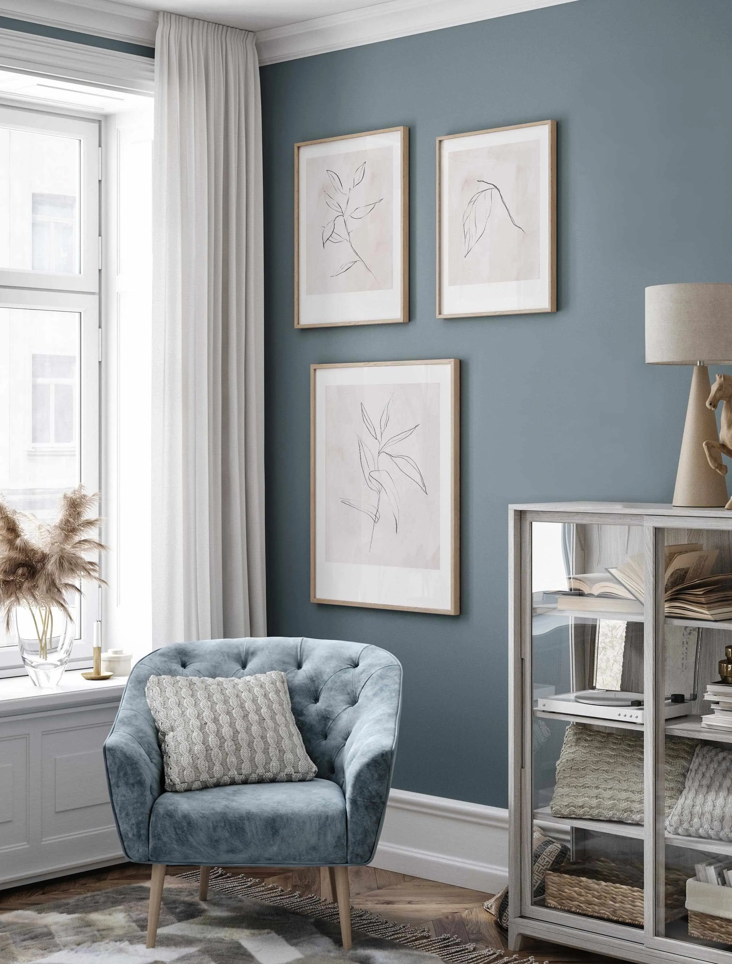 Le Jardin in Charcoal II Art Print-PRINT-Olive et Oriel-Olive et Oriel-Buy-Australian-Art-Prints-Online-with-Olive-et-Oriel-Your-Artwork-Specialists-Austrailia-Decorate-With-Coastal-Photo-Wall-Art-Prints-From-Our-Beach-House-Artwork-Collection-Fine-Poster-and-Framed-Artwork