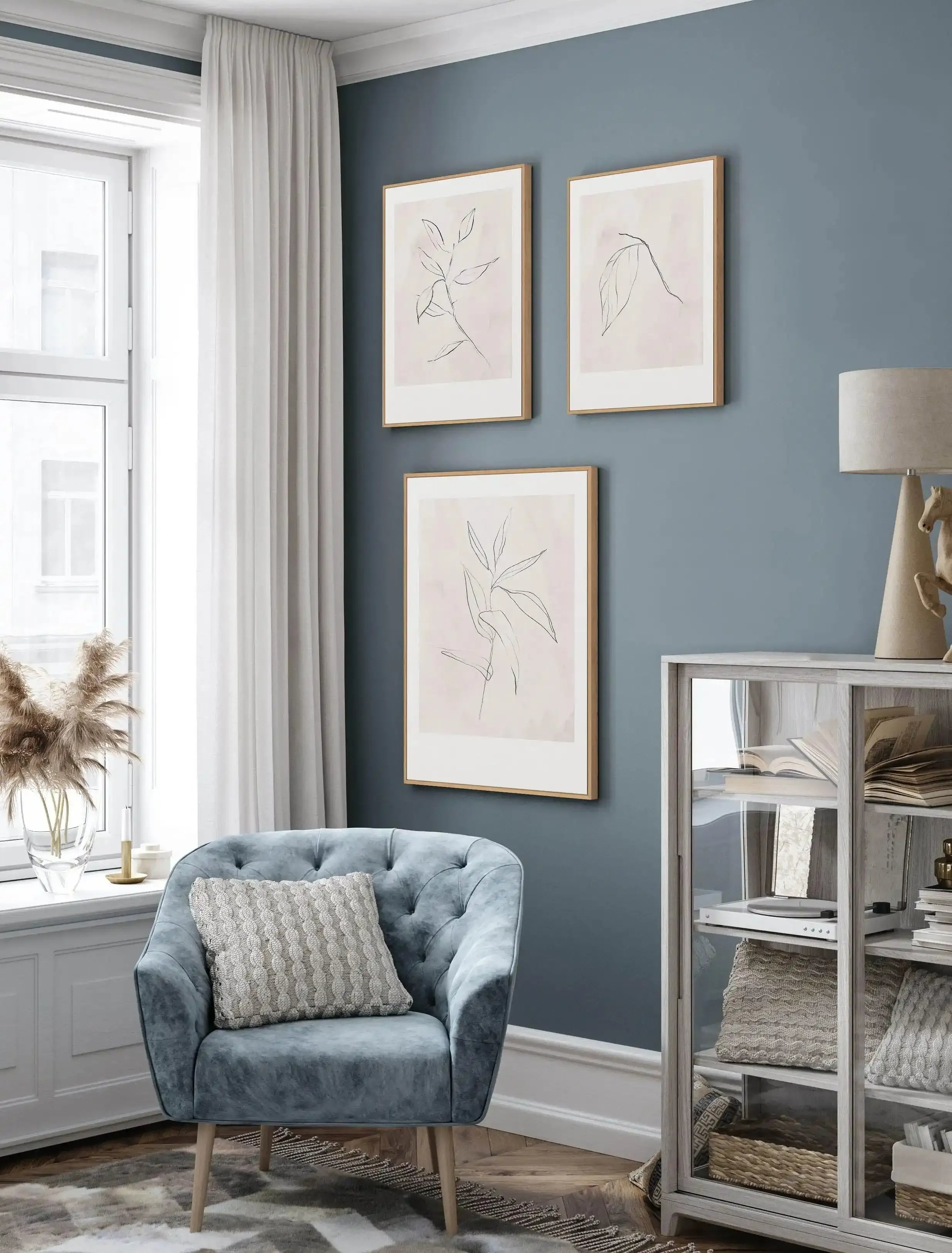 Le Jardin in Charcoal I | Framed Canvas-CANVAS-You can shop wall art online with Olive et Oriel for everything from abstract art to fun kids wall art. Our beautiful modern art prints and canvas art are available from large canvas prints to wall art paintings and our proudly Australian artwork collection offers only the highest quality framed large wall art and canvas art Australia - You can buy fashion photography prints or Hampton print posters and paintings on canvas from Olive et Oriel and ha