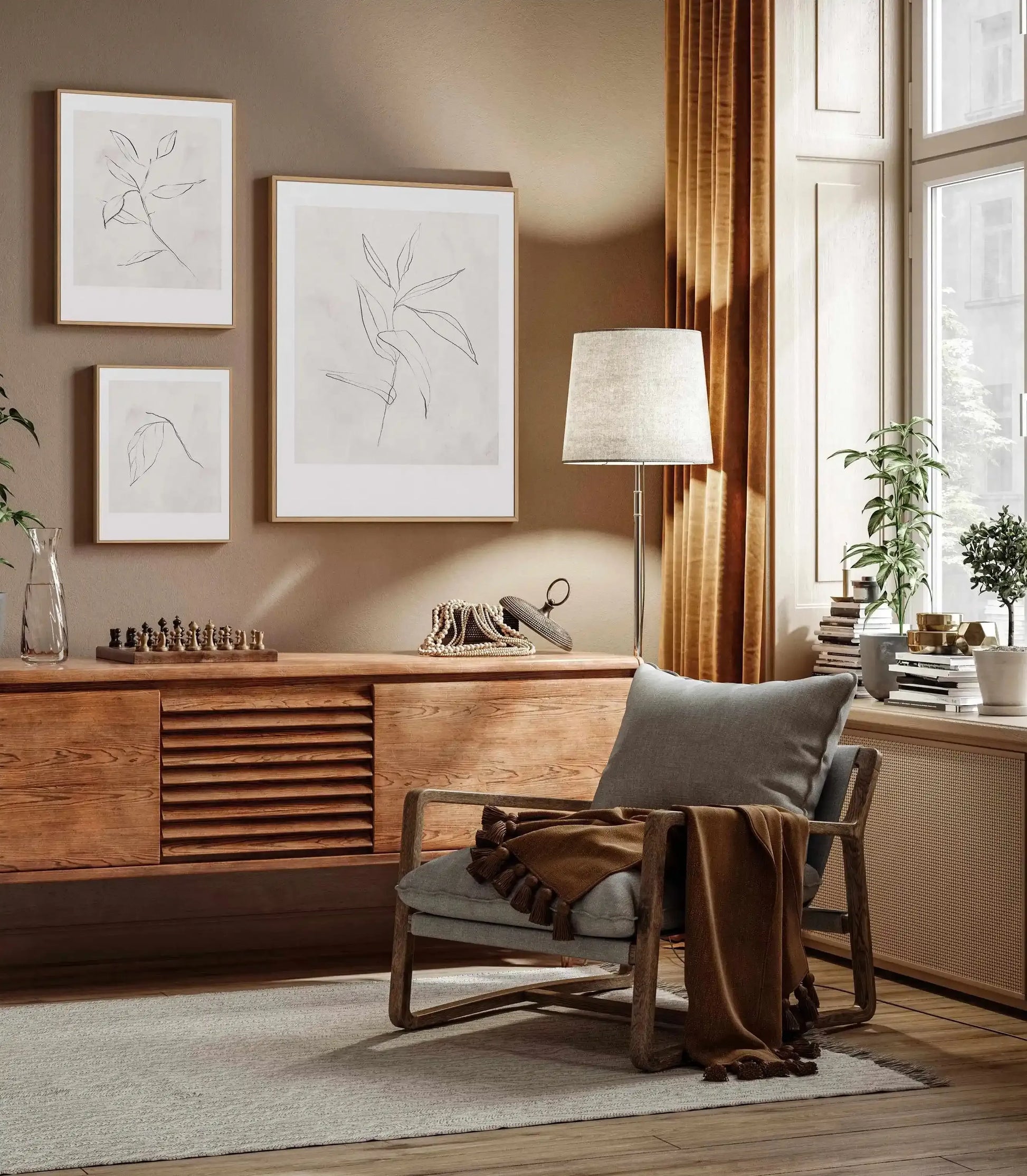 Le Jardin in Charcoal II | Framed Canvas-CANVAS-You can shop wall art online with Olive et Oriel for everything from abstract art to fun kids wall art. Our beautiful modern art prints and canvas art are available from large canvas prints to wall art paintings and our proudly Australian artwork collection offers only the highest quality framed large wall art and canvas art Australia - You can buy fashion photography prints or Hampton print posters and paintings on canvas from Olive et Oriel and h