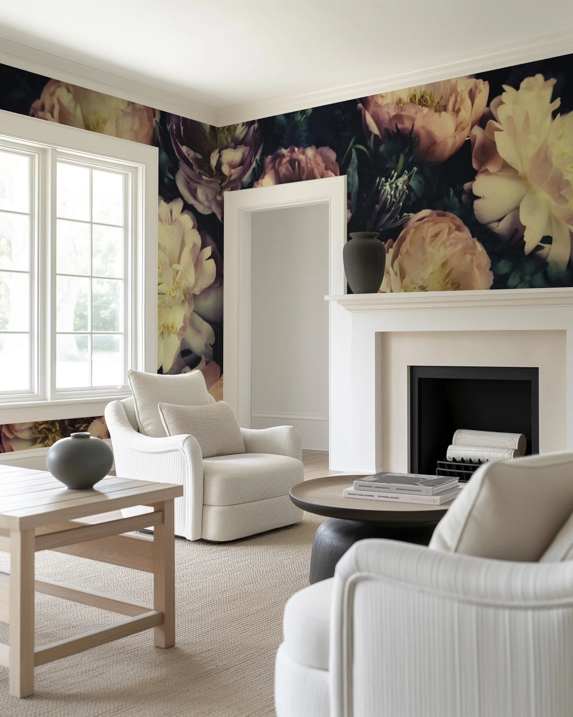 Le Jardin Wallpaper Mural from Olive et Oriel where you can shop wallpaper and artworks online