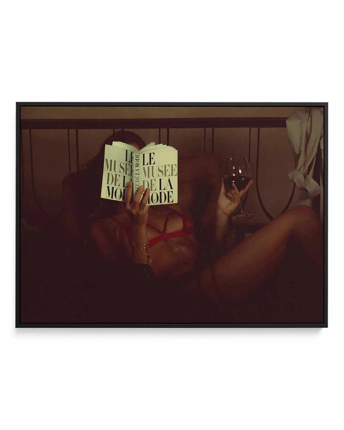 Le Musee by Mario Stefanelli | Framed Canvas Art Print from Olive et Oriel where you can shop wallpaper and artworks online