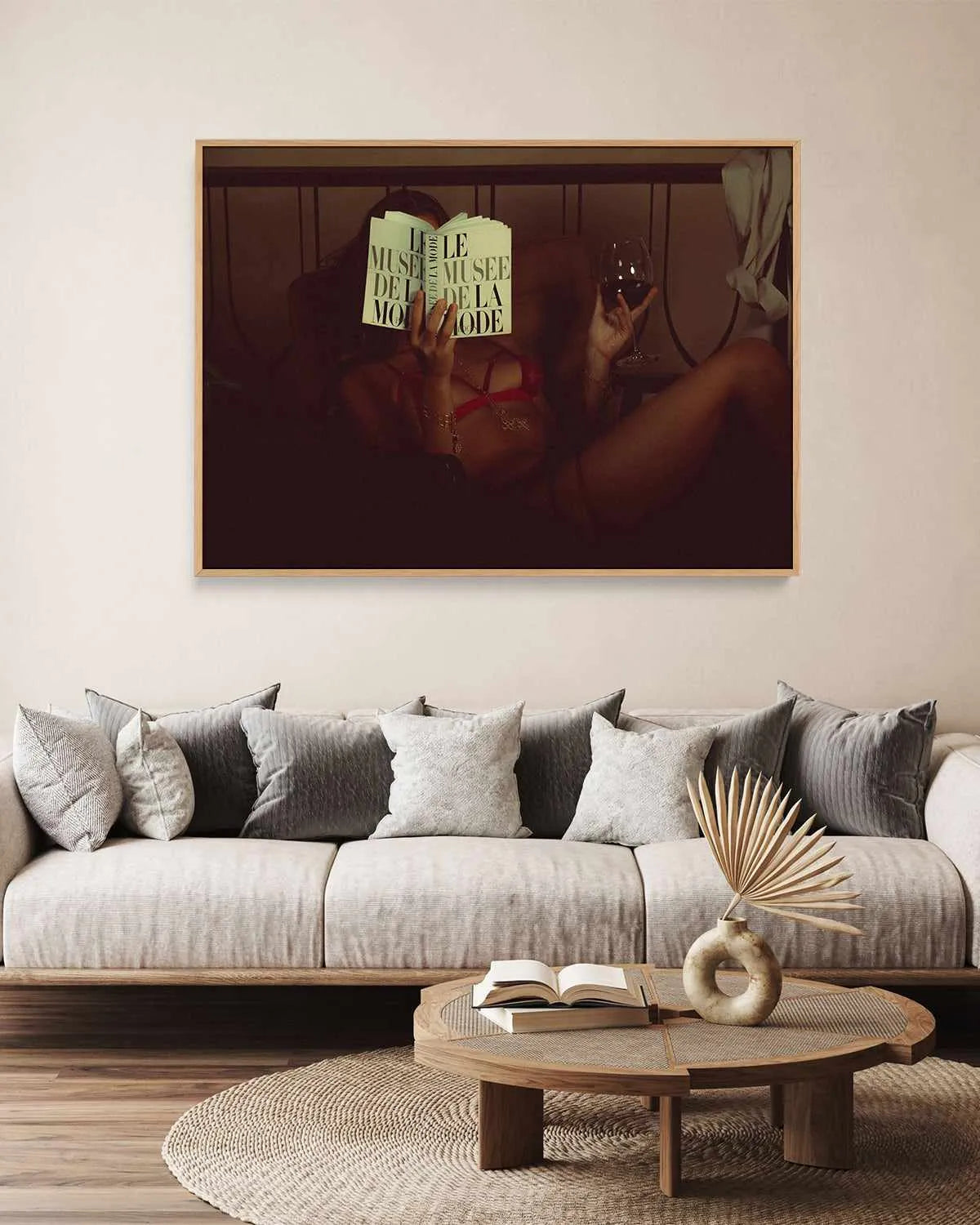Le Musee by Mario Stefanelli | Framed Canvas Art Print from Olive et Oriel where you can shop wallpaper and artworks online