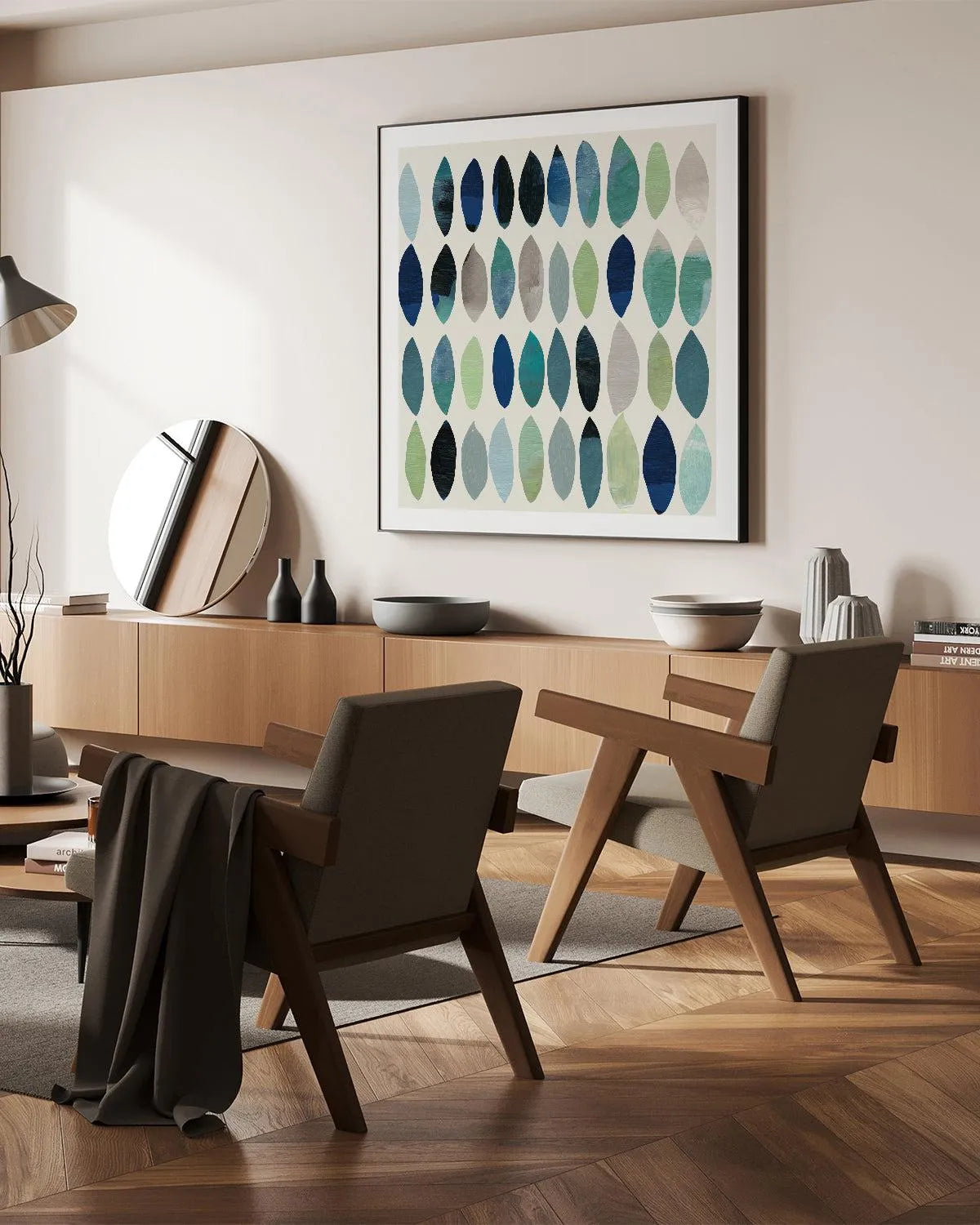 Leaf Abstract I Art Print from Olive et Oriel where you can shop wallpaper and artworks online