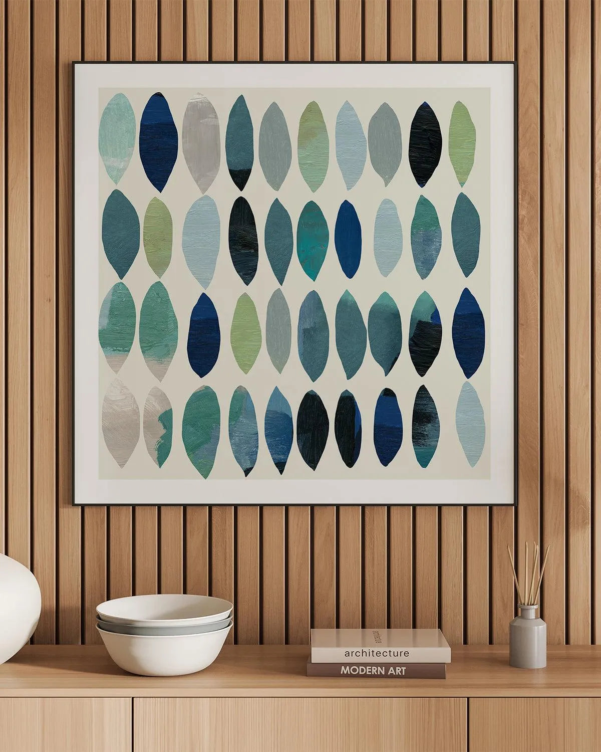 Leaf Abstract II Art Print from Olive et Oriel where you can shop wallpaper and artworks online
